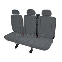 Opel Vivaro 9 - Sitzer Sitzbezüge Schonbezüge Sitzschoner Set in Grau