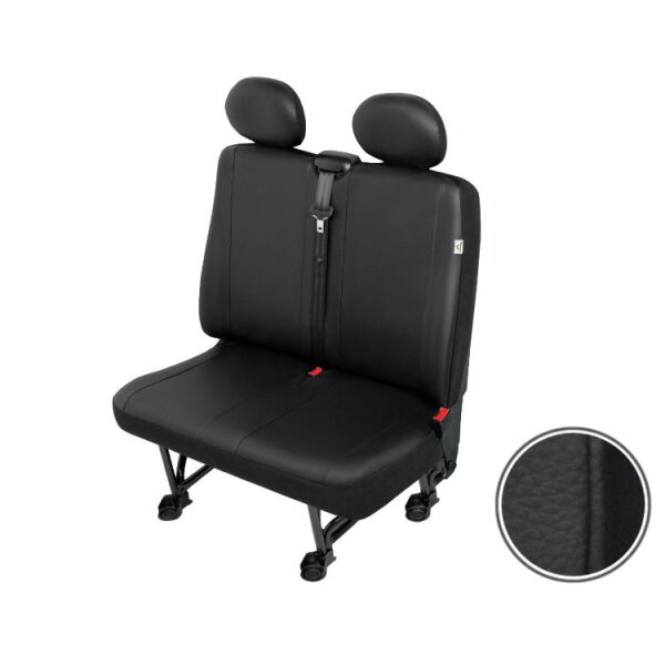 MERCEDES Sprinter ab 2017- Kunstleder Sitzbezüge Sitzschoner Set Fahrersitz + Doppelbank robust und pflegeleicht