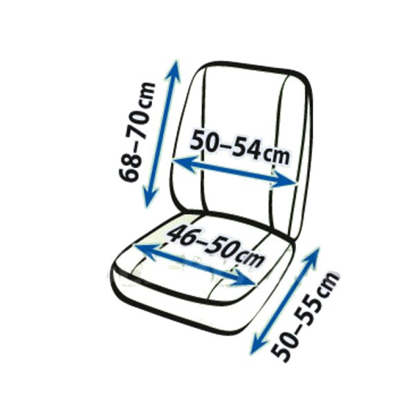 Fahrersitzbezug Sitzschoner Einzelsitzbezug Sitzschoner robuste Stoff Set Größe DV1M