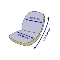 Poseidon Stoff Sitzbezüge Set Frontsitzbezüge  und Rückbankbezug  L -L-XL