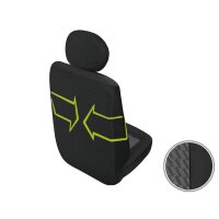 Moderne Fahrersitzbezug Einzelsitzbezug Sitzschoner robuste Stoff Set