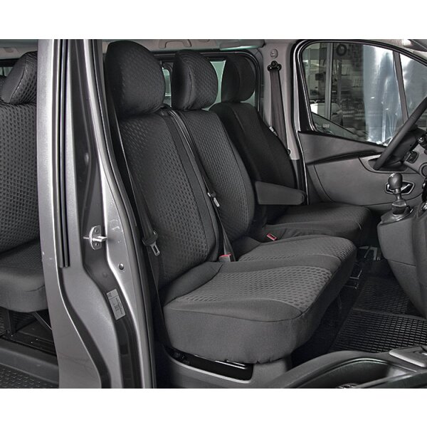 Opel Vivaro II ab 2014 - 8-Sitzer Sitzbezüge Sitzschoner Set Maßgeschneidert