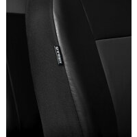 Kunstleder SItzbezüge für Fahrer und Beifahrersitz eines PKW-s in Grau