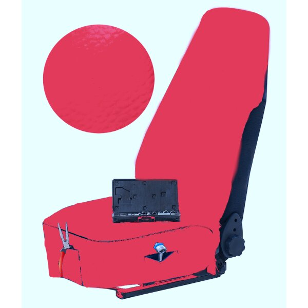 Kunstleder Autositzbezug Schonbezug Sitzschoner Werkstattbezug in Rot