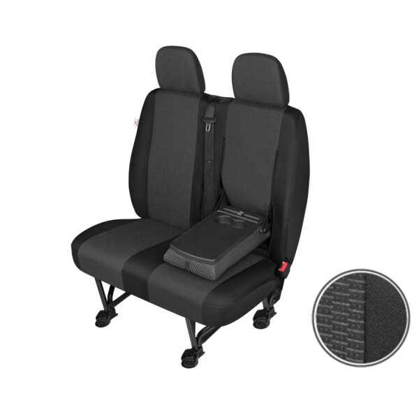 Ford Transit Sitzbezüge für den Fahrersitz + Doppelbankbezug (Tischfunktion)
