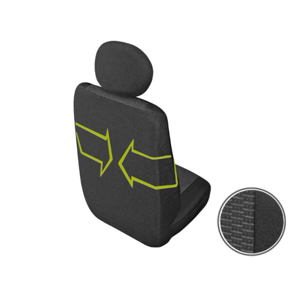 Ford Transit Sitzbezüge für den Fahrersitz + Doppelbankbezug (Tischfunktion)