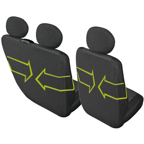 Opel Vivaro 1 bis 2014  Maß Sitzbezüge Sitzschoner Set Fahrersitz + Doppelbank