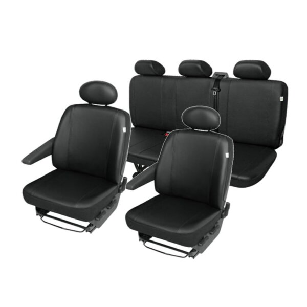 FORD Transit Kunstleder Sitzbezüge Sitzschoner Set 5 Sitzer robust und pflegeleicht