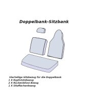 Opel Movano B ab 2010 Kunstleder Sitzbezüge Sitzschoner Set Fahrersitz + Doppelbank mit (durchgehende/ganze Sitzfläche)