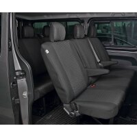 Opel Vivaro II ab 2014 - 5-Sitzer Sitzbezüge Sitzschoner Set Maßgeschneidert Dreierbank kplappbar