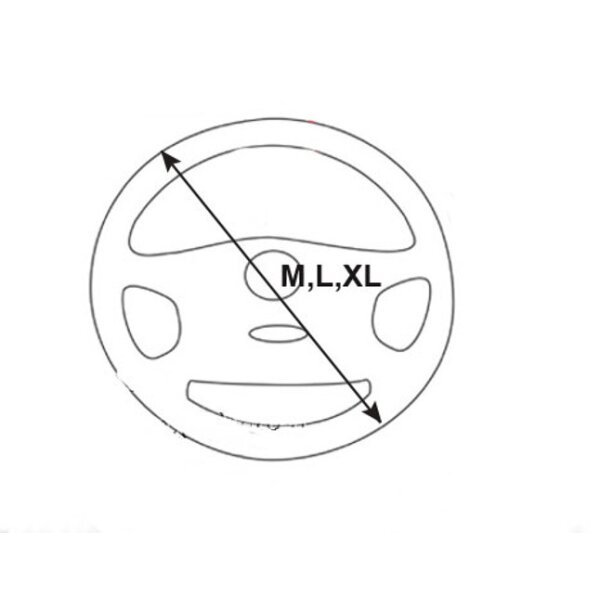 Lenkradschoner Lenkradbezug Lenkradhlle Leder Gre   M 37-38 cm PERFORIERT
