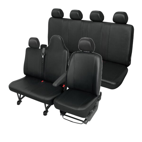 Nissan NV400 7-Sitzer Kunstlederbezüge Sitzbezüge Sitzschoner 1+2-2+2