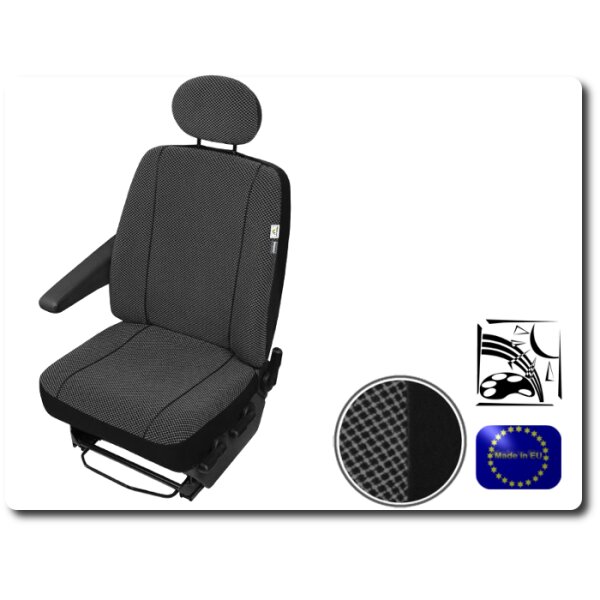 VW LT Crafter Einzelsitzbezug Sitzbezge Sitzschoner robuste Stoff