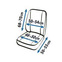 HYUNDAY H1 Kunstleder Sitzbezüge Sitzschoner Set Fahrersitz + Doppelbank robust und pflegeleicht