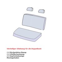 MERCEDES Sprinter Kunstleder Sitzbezüge Sitzschoner Set Fahrersitz + Doppelbank robust und pflegeleicht