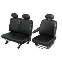 NISSAN Cabstar Kunstleder Sitzbezüge Sitzschoner Das Set Fahrersitzbezug plus Doppelbank Robuste Stoff