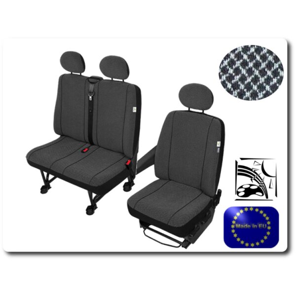 IVECO Daily Stoff Sitzbezüge Sitzschoner Fahrersitz Sitzbank