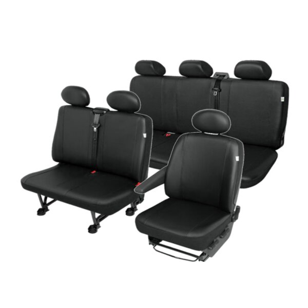 MERCEDES Sprinter 6-Sitzer Sitzbezüge Sitschoner robuste Kunstleder