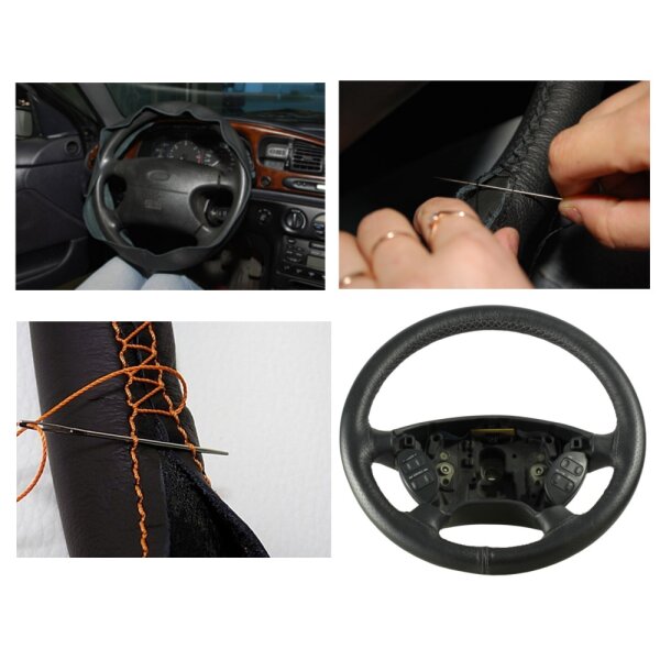 VW T5 Steering Wheel Cover Steering Wheel Cover in genuine leather