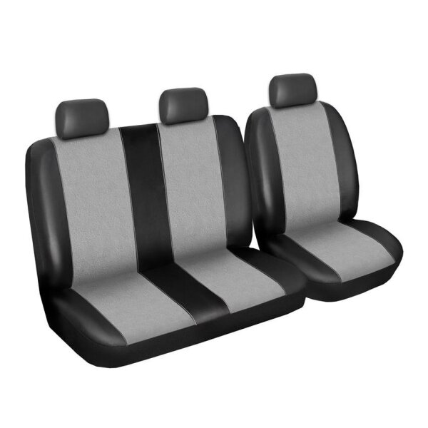 FORD Custom Maß Sitzbezüge Sitzschoner Fahresitz Doppelbank Kunstleder-Velour