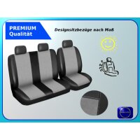 VW Crafter II Maß Sitzbezüge Sitzschoner Fahresitz Doppelbank Kunstleder-Velour