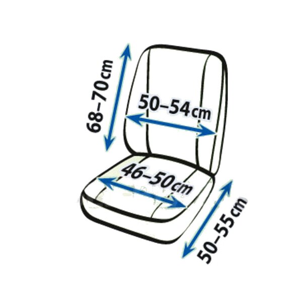 Mercedes Sprinter Einzelsitzbezug Sitzbezug Sitzschoner Set robuste Stoff grau