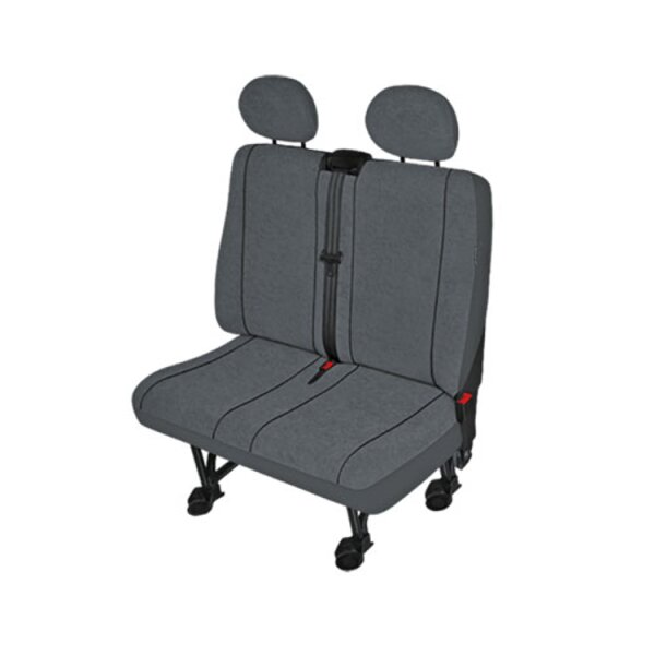 FORD Transit  Sitzbezüge Sitzschoner Set Fahrersitz + Doppelbank robust Stoff in grau