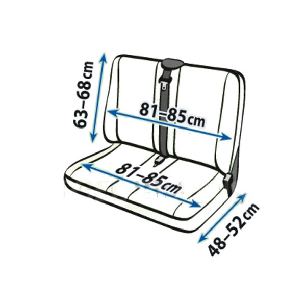 VW Transporter T4, T6 Sitzbezge Sitzschoner Set Fahrersitz + Doppelbank Front