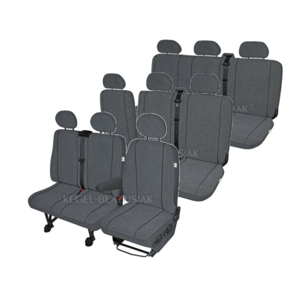 Peugeot  Expert 9 - Sitzer Sitzbezüge Schonbezüge Sitzschoner Set in Grau